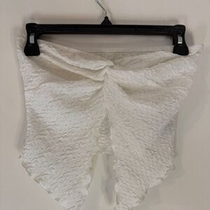 Stein Front Knot Strapless Top